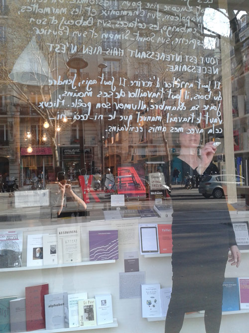 Annie Zadek à la Librairie Texture, Paris